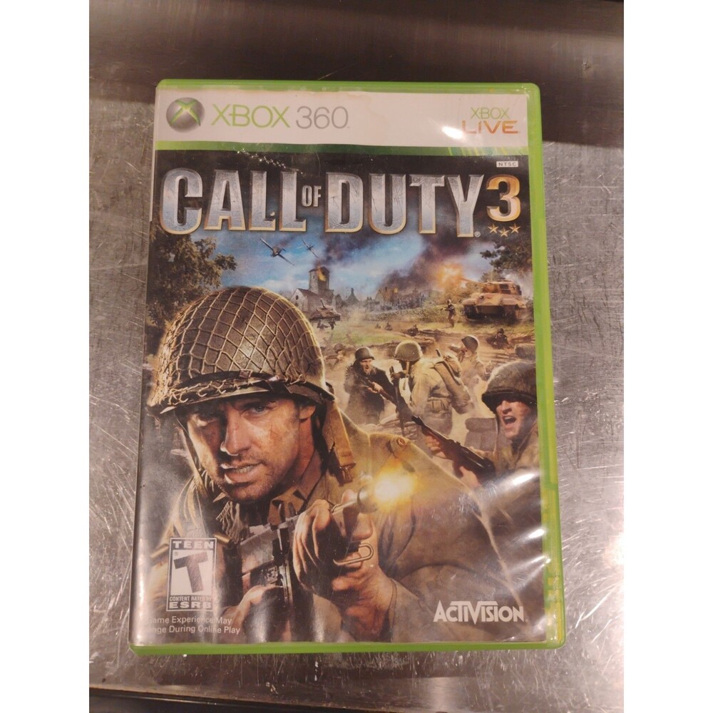 Call of Duty 3 (Microsoft Xbox 360, 2006) No Manual